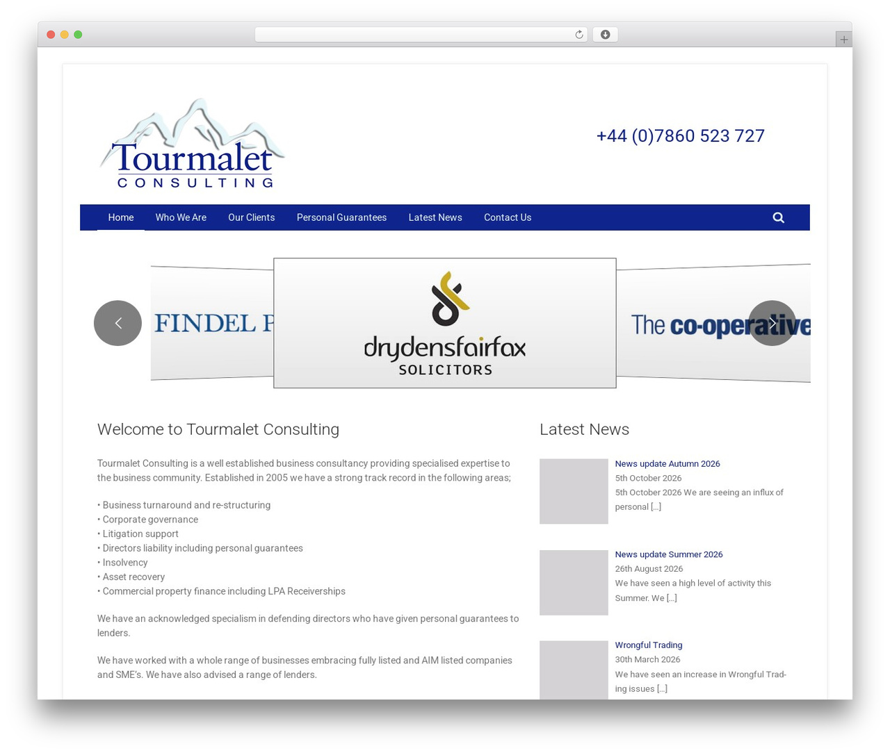 CB WordPress theme - tourmaletconsulting.com