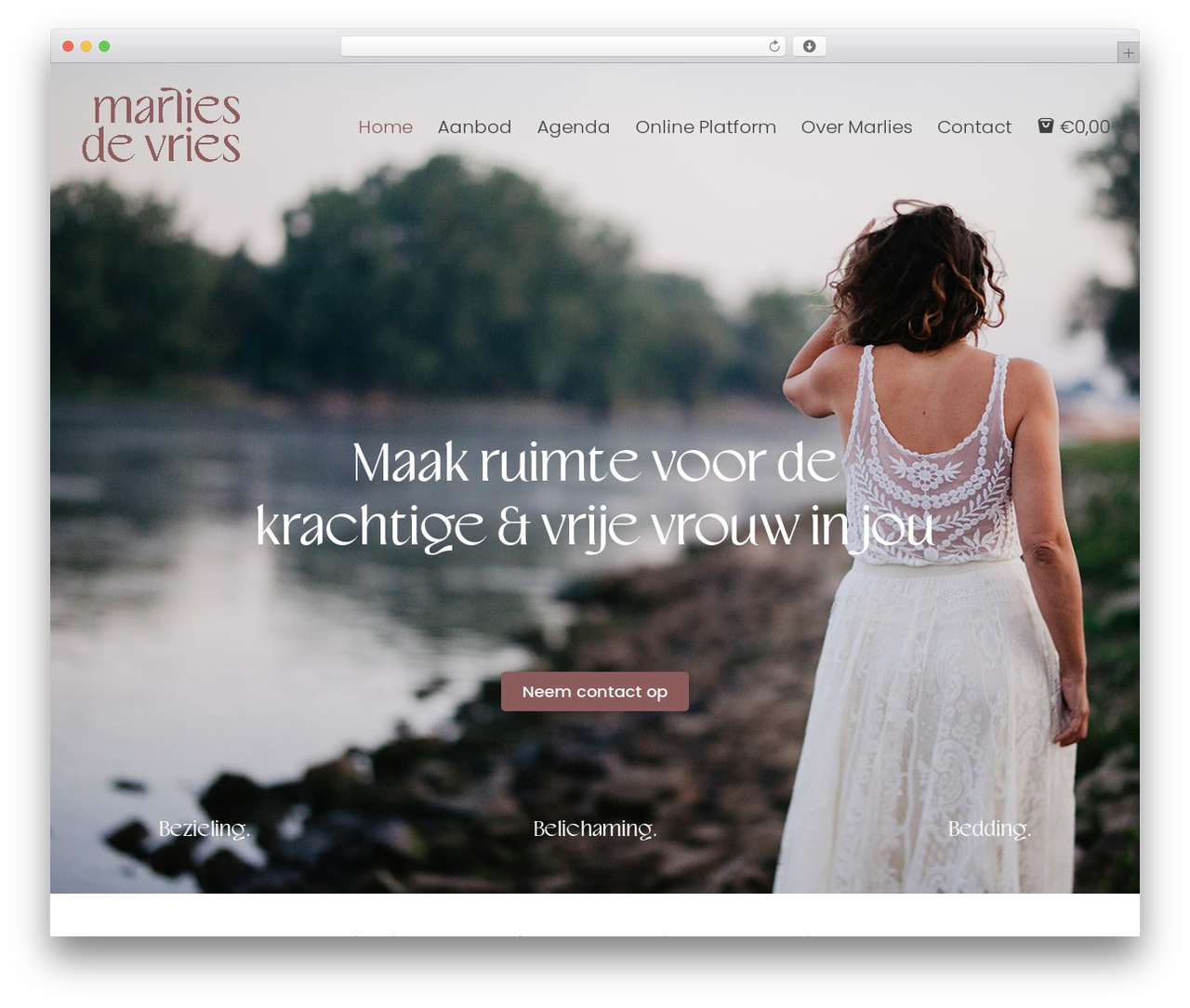 Divi WordPress theme design - marliesdevries.nu