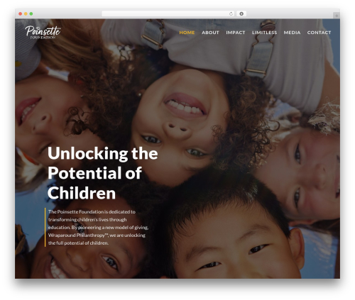 Divi WordPress theme design - poinsettefoundation.org