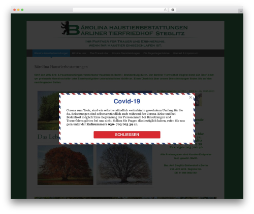 Expound WordPress website theme - tierfriedhof-steglitz.de
