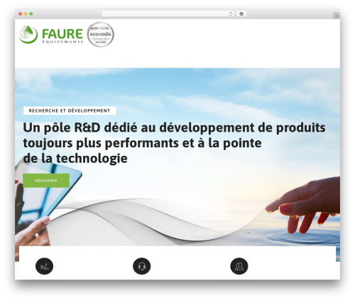 Greenly premium WordPress theme - faureequip.com