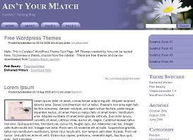 Simple Lavender WordPress theme by Yoru