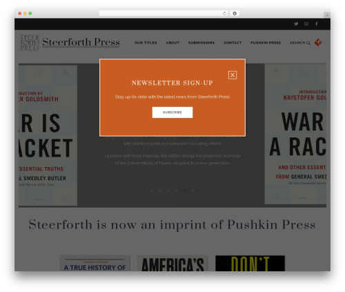 Steerforth Press theme WordPress - steerforth.com