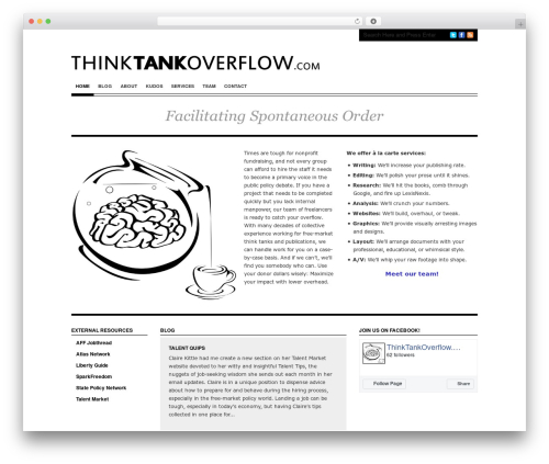 StructureThemeWhite WordPress theme - thinktankoverflow.com