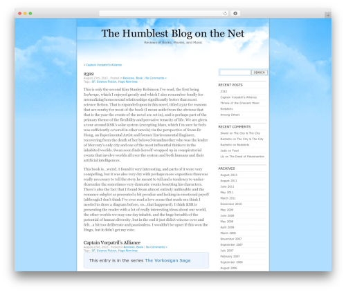 Theme WordPress BlueClouds - thehumblest.net