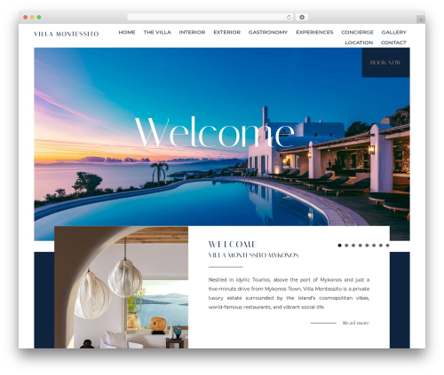 WordPress theme Site - villamontessito.com