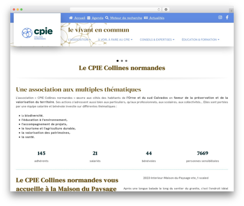 WordPress website theme WebCom - cpie61.fr