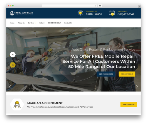 Autoresq theme WordPress - cthruautoglass.com