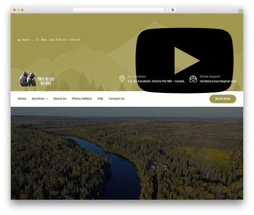 Huntar top WordPress theme - twinbearsresort.com