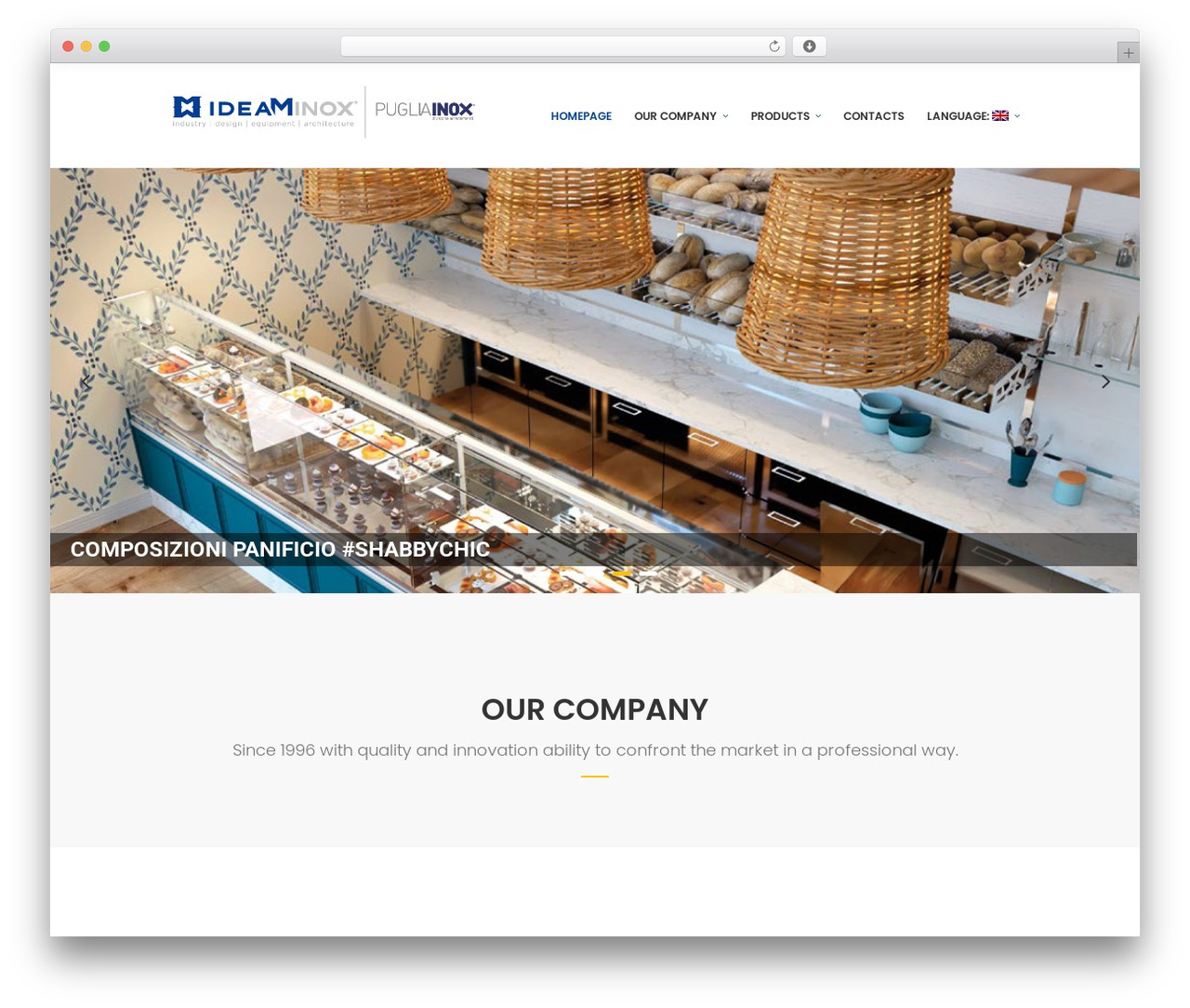 WordPress website theme Node - pugliainox.com