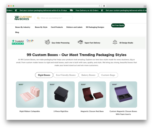 Aprin WordPress theme - www.99customboxes.co.uk