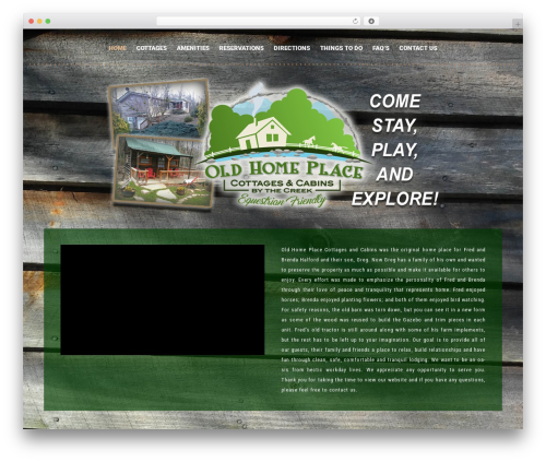 Cherry Framework top WordPress theme - oldhomeplacecottages.com
