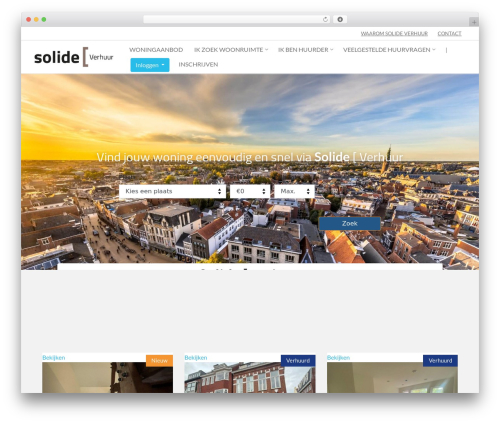 Customify theme WordPress free - solideverhuur.nl