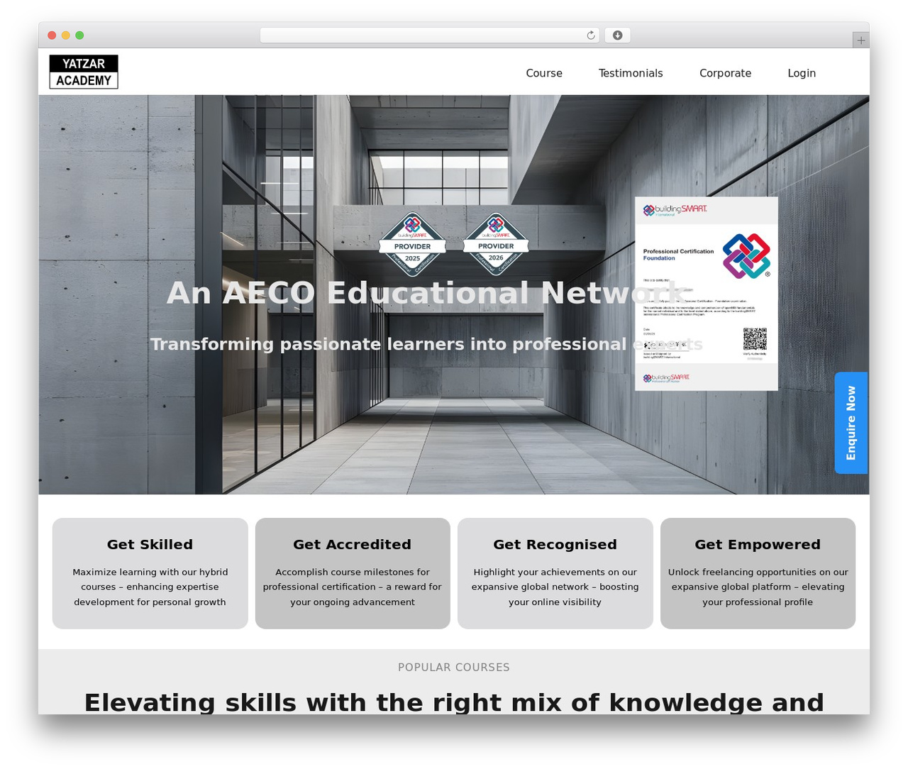 EduBlink theme WordPress - yatzaracademy.com