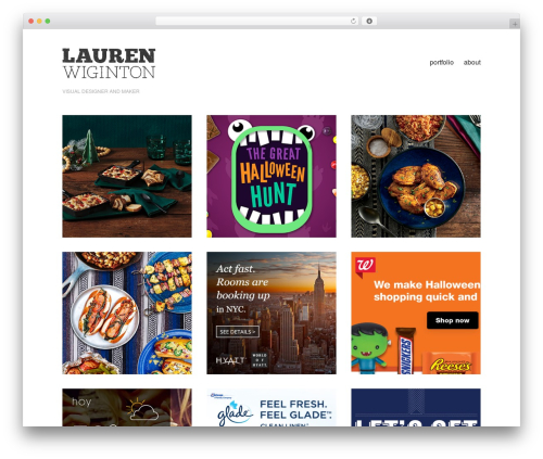 Maker WordPress theme - laurenwiginton.com
