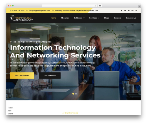 Quantech WordPress theme - topprestigetech.com