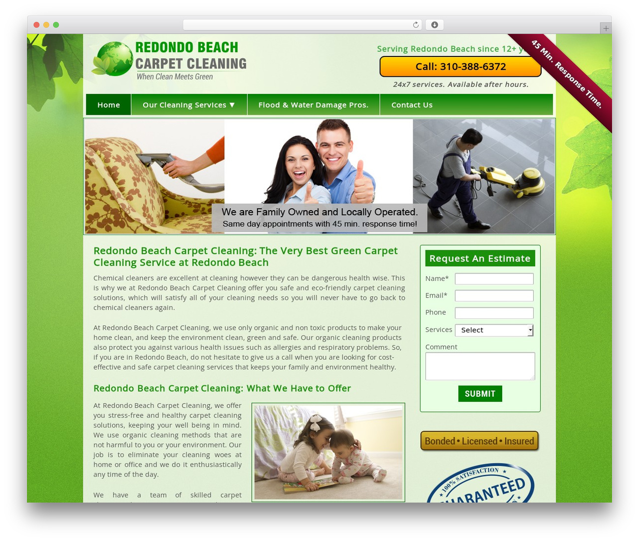 Responsive_Blue WordPress theme - redondo-beach-carpet-cleaning.com