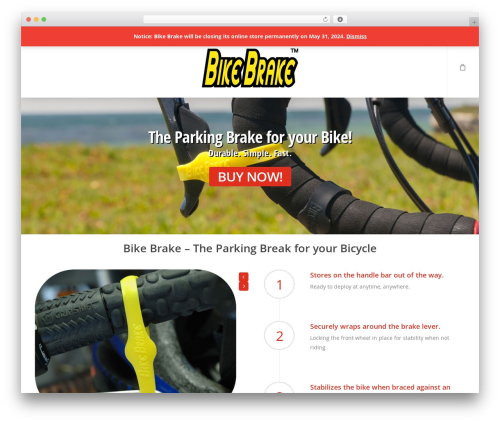 Salient WordPress page template - bikebrake.com