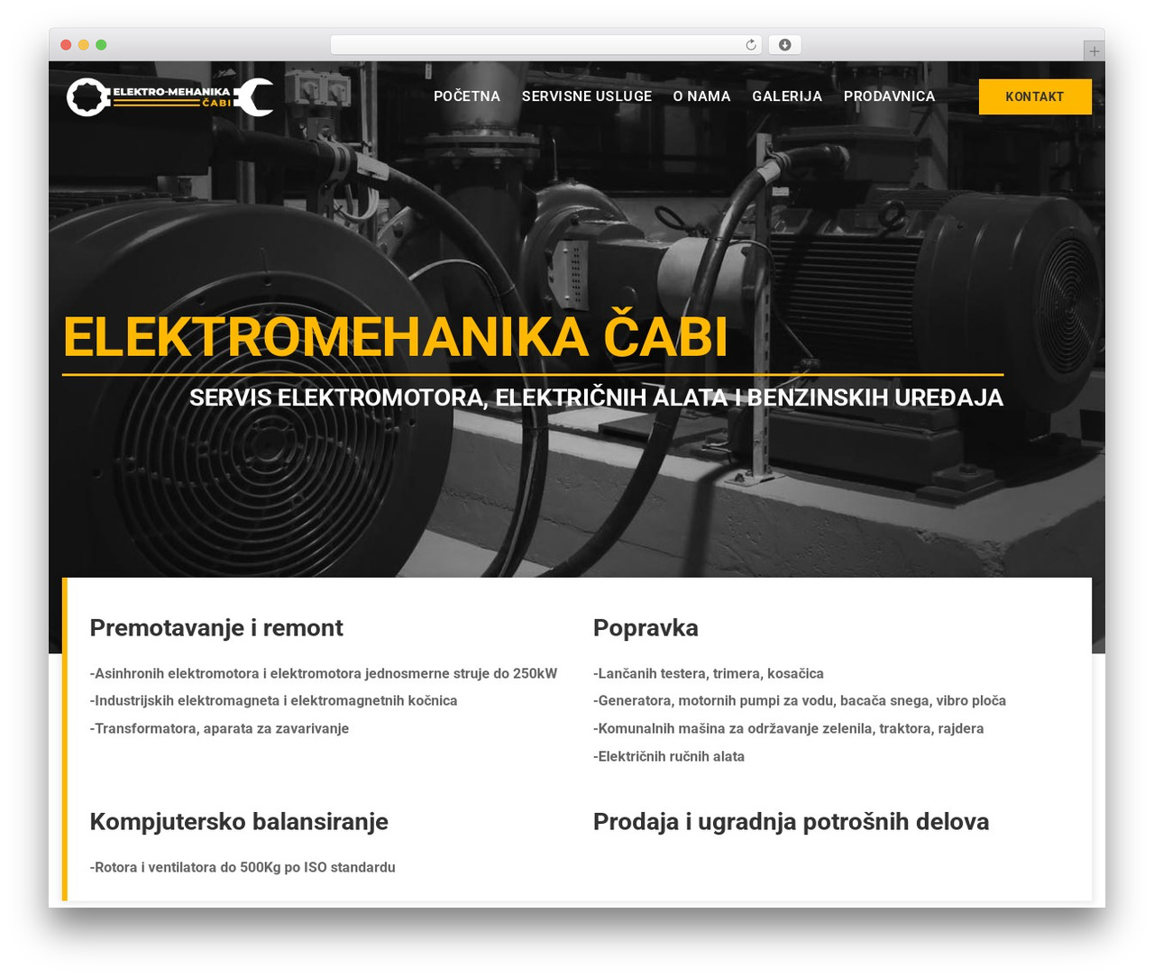 Stack best WordPress theme - elektromehanikacabi.rs
