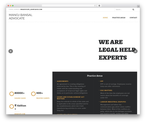 Theme WordPress Defender - manojbansaladvocate.com