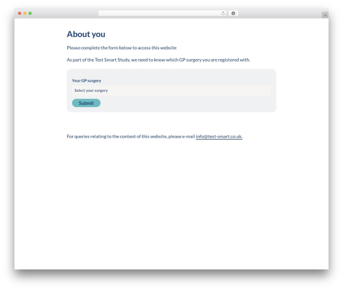 Theme WordPress Optimal Testing Study - test-smart.co.uk