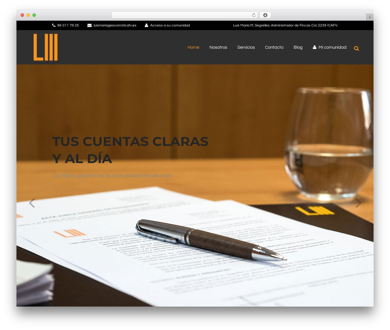 WordPress theme Bridge - luismariagescom.com