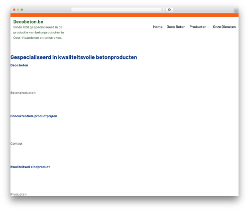 WordPress theme Context - decobeton.be