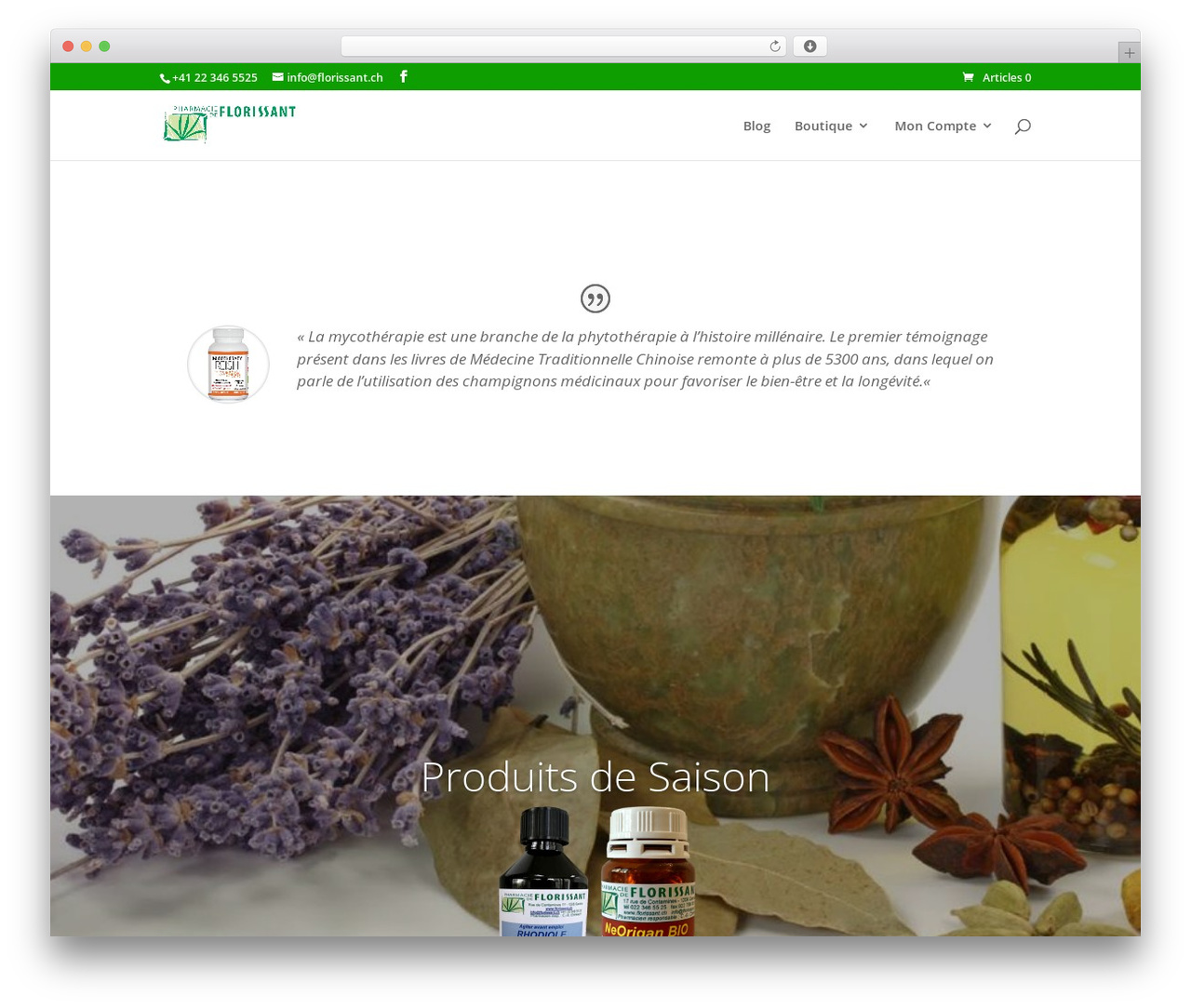 WordPress theme Divi - florissant.ch