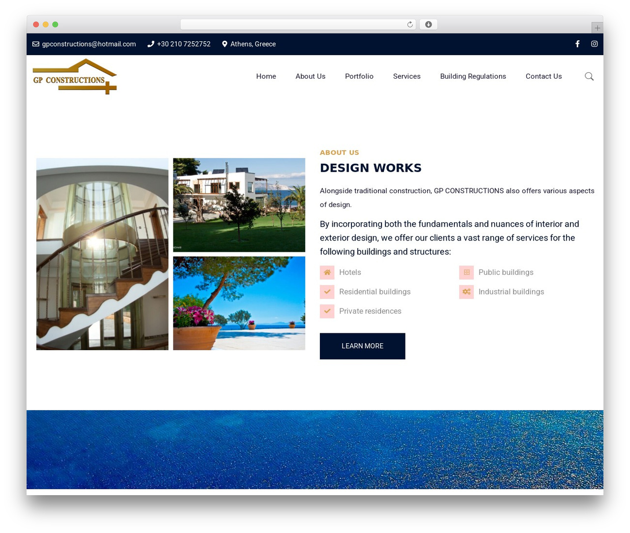 bConstruct WordPress theme - gpconstructions.gr