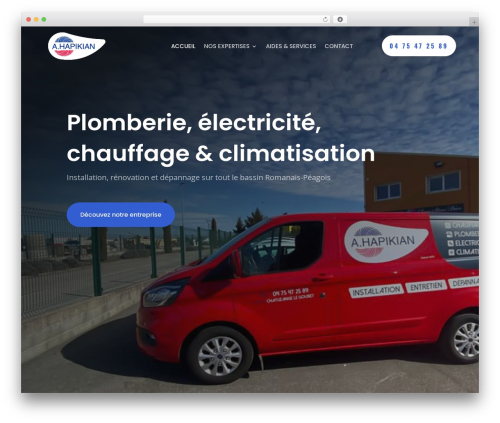 Divi WordPress theme - hapikian-chauffage.fr