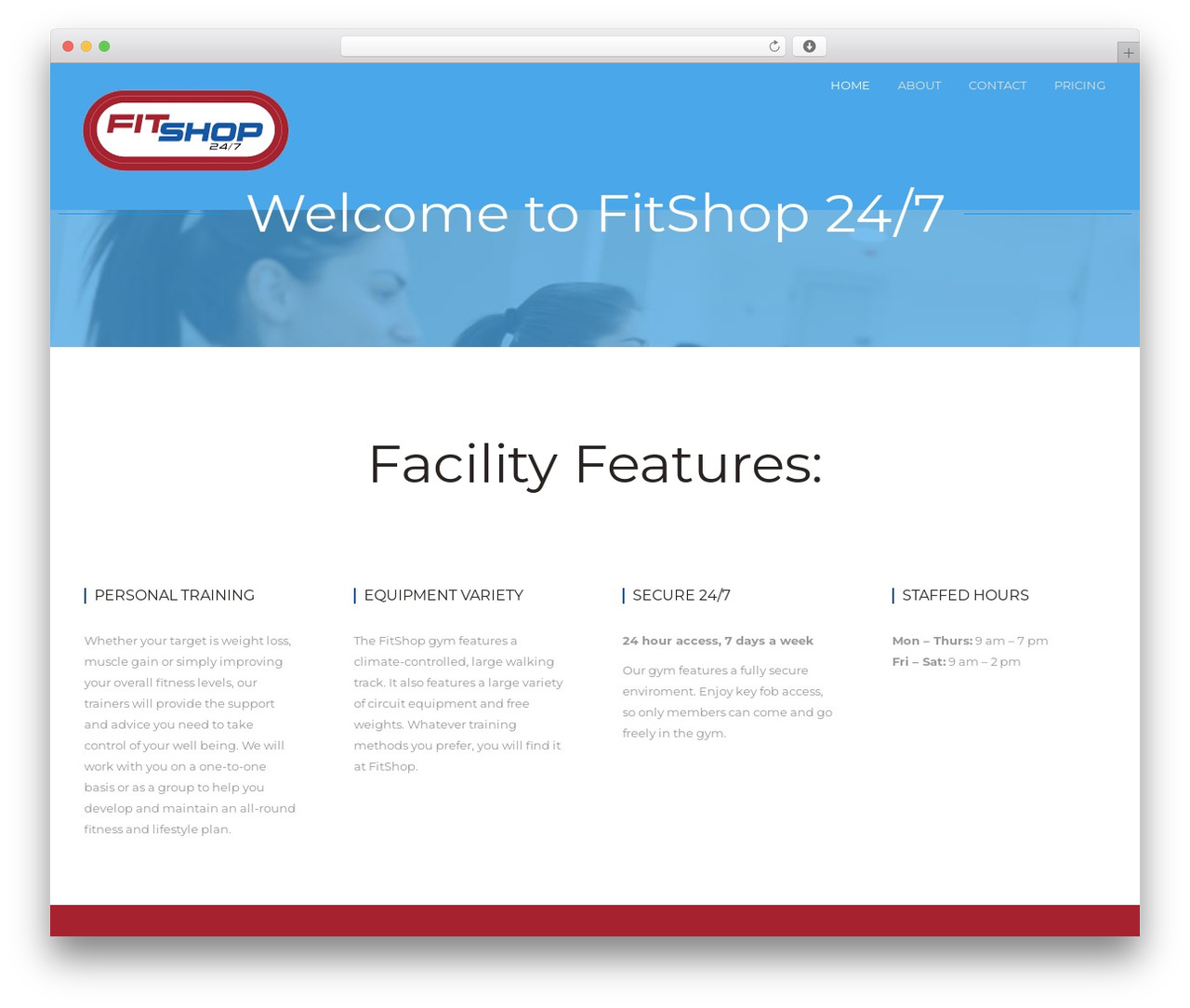 Endless theme WordPress - fitshop247.com
