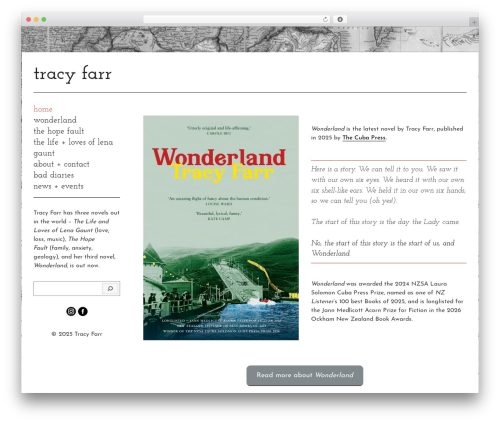 Generate secondary nav WordPress plugin - tracyfarrauthor.com