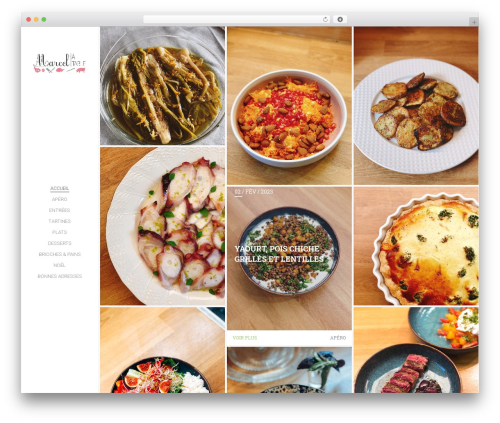 Gullvy WordPress theme - marcelatable.com