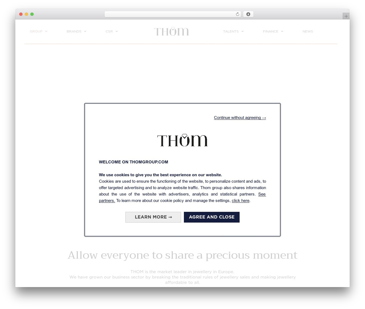 Hello Elementor WordPress theme - thomgroup.com