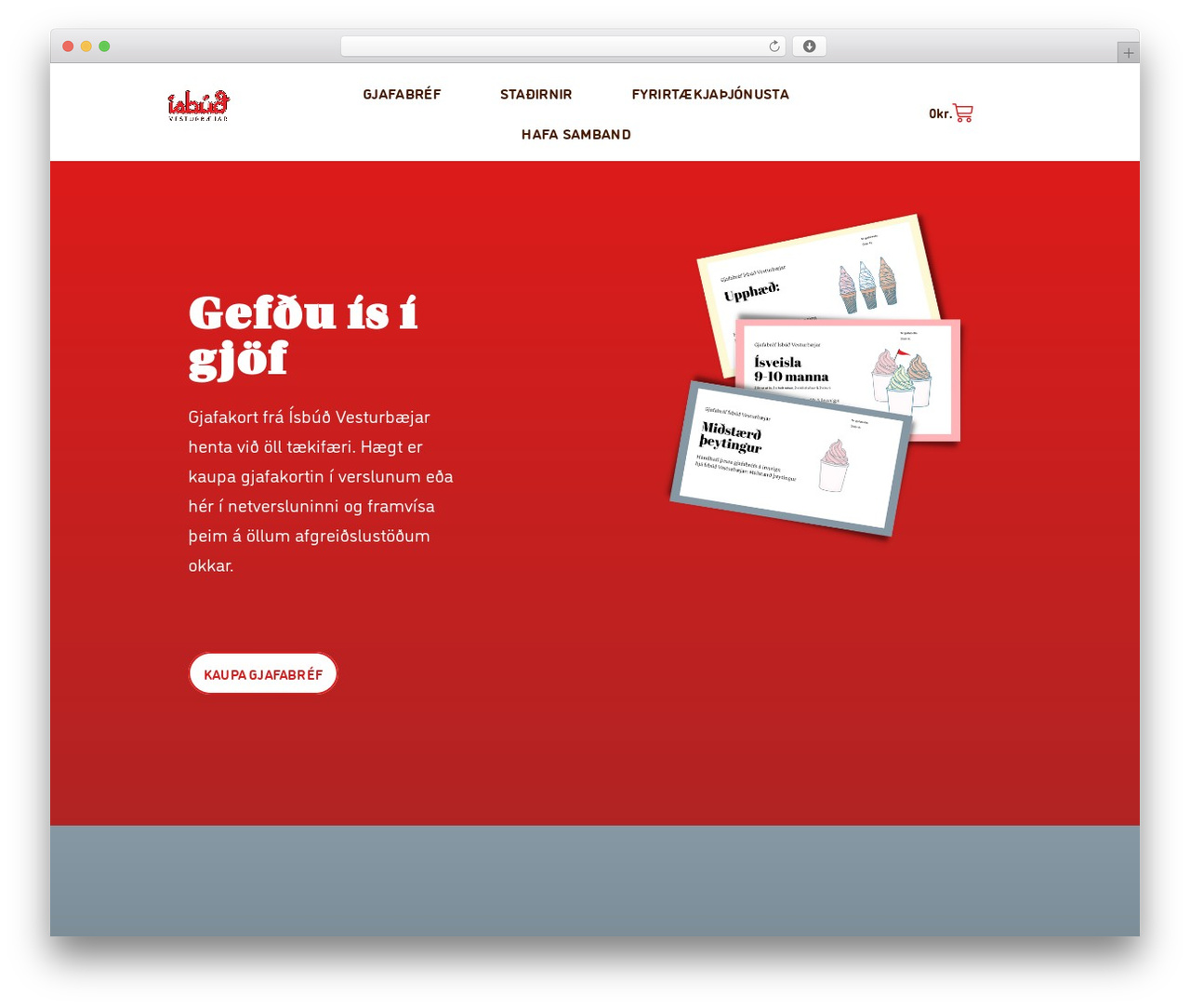 Hello Elementor WordPress theme - isbudvesturbaejar.is