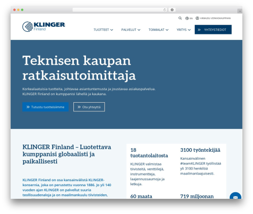 Klinger theme WordPress - klinger.fi