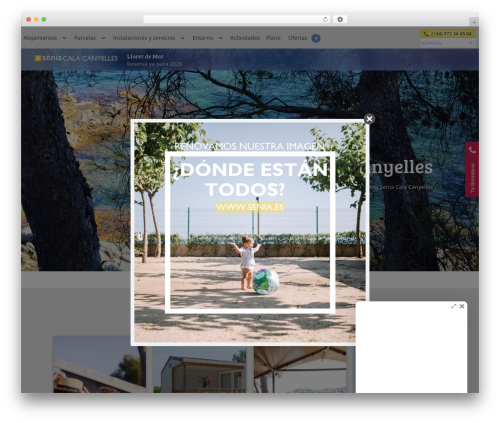 Master Camping WordPress theme - campingcanyelles.com