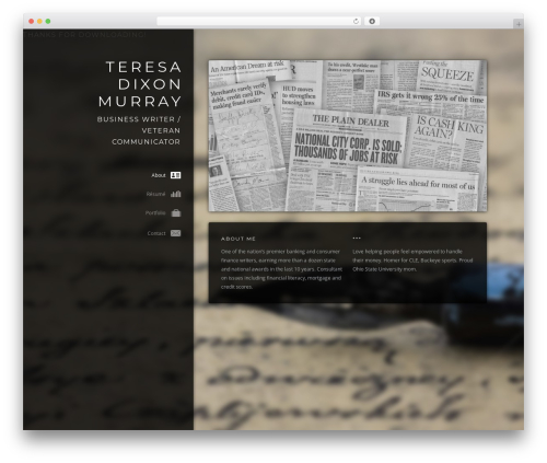 Selfless WP theme - teresadixonmurray.com