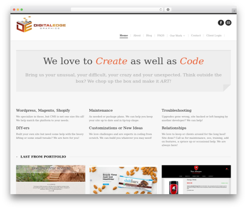 Theme WordPress Digital Edge - digitaledgegraphics.com