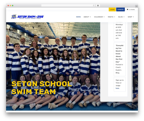 Divi bodycommerce WordPress plugin - setonswimming.org