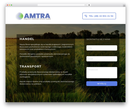 Thrive Theme Builder WordPress theme - amtra-trading.com.pl