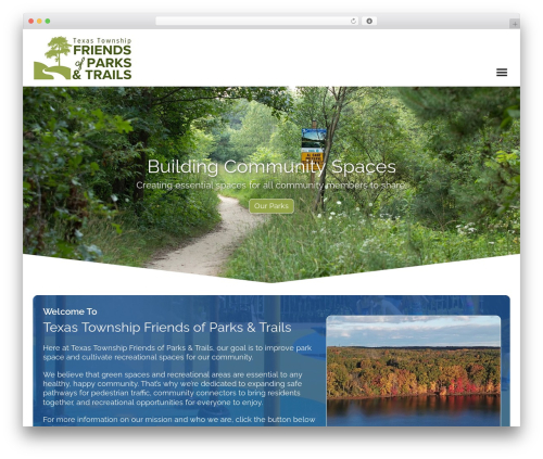 WordPress theme BlueFire - texastownshipparks.com