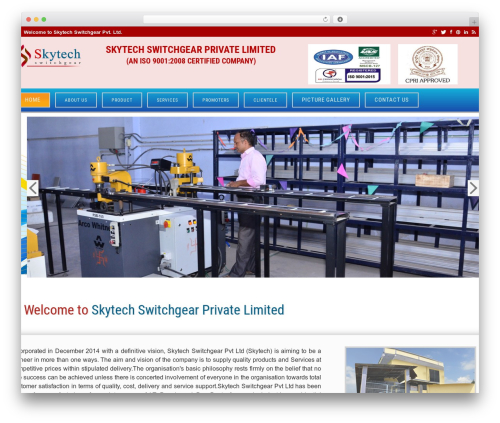 WordPress theme cherry - skytechswitchgear.com