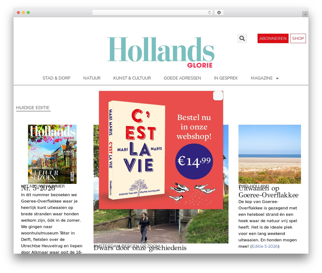 WordPress theme Builder Theme - hollandsgloriemagazine.nl