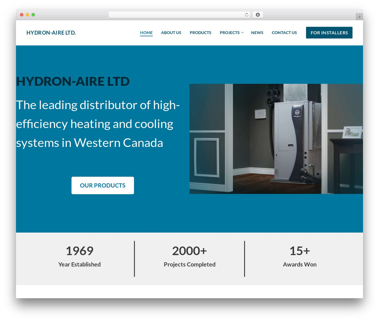 WordPress theme Customify - hydron-aire.com