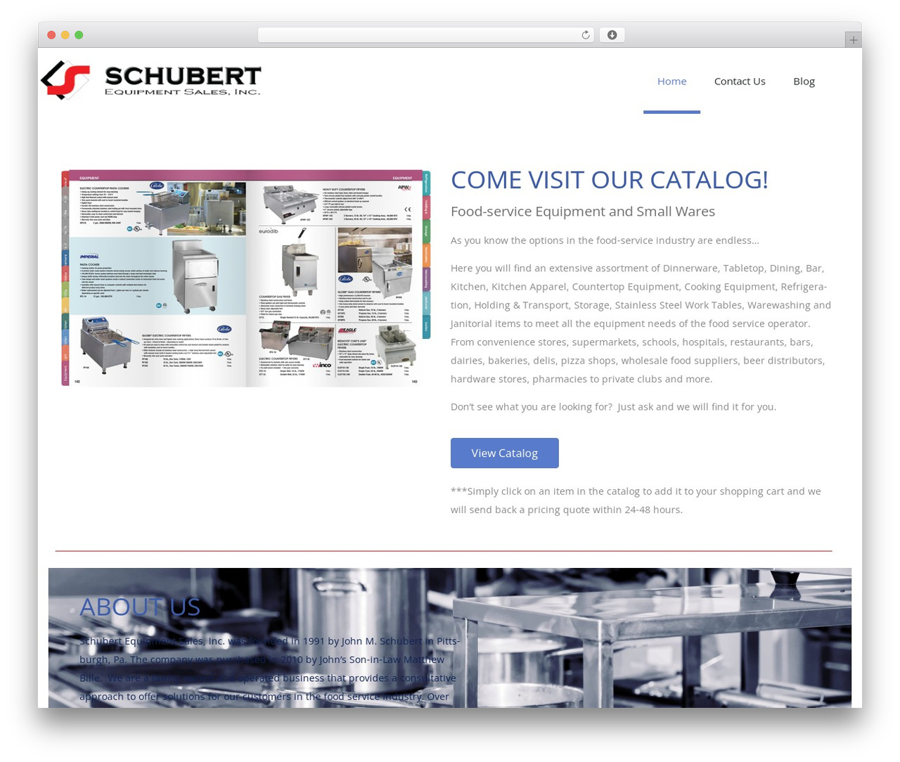 WordPress theme Machiter - schubertequipment.com