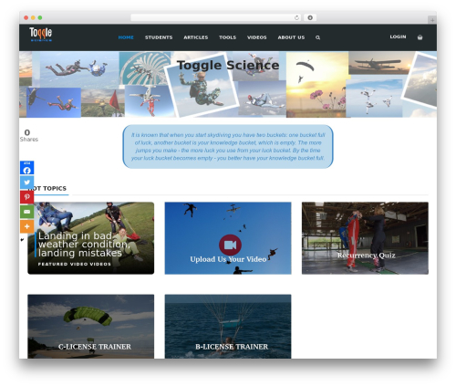 WordPress theme WPLMS - togglescience.com