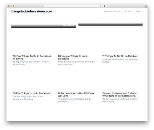 GeneratePress WordPress theme design - thingstodoinbarcelona.com