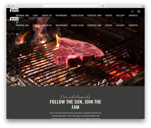 Offbeat WordPress restaurant theme - famlifestyle.it