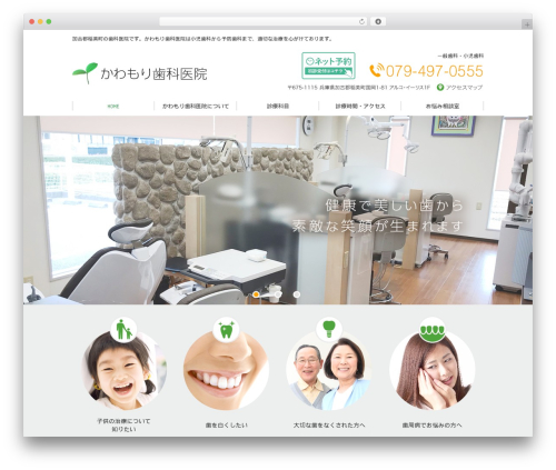 かわもり歯科医院 theme WordPress - kawamori-shika.com